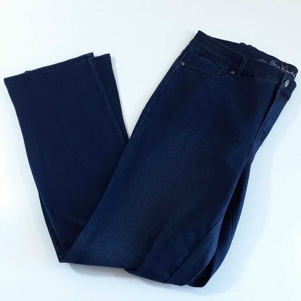 Gloria Vanderbilt All-Around Slimming Effect Blue Boot Cut Jeans Size 10 - Picture 2 of 12